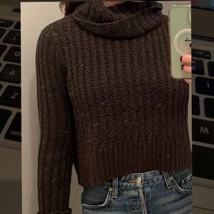 Green Free People Knit Sweater